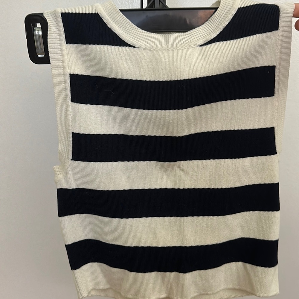 Zara striped cropped tank